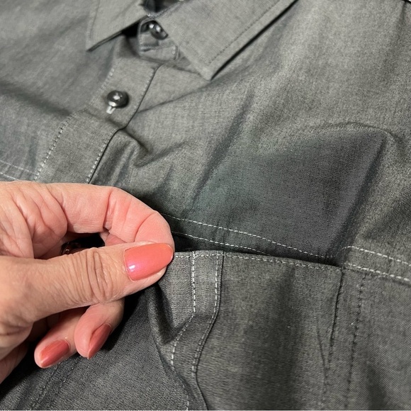 INC International Concepts Dark Grey Button Down Long Sleeve Men's Shirt Size L - Picture 7 of 16